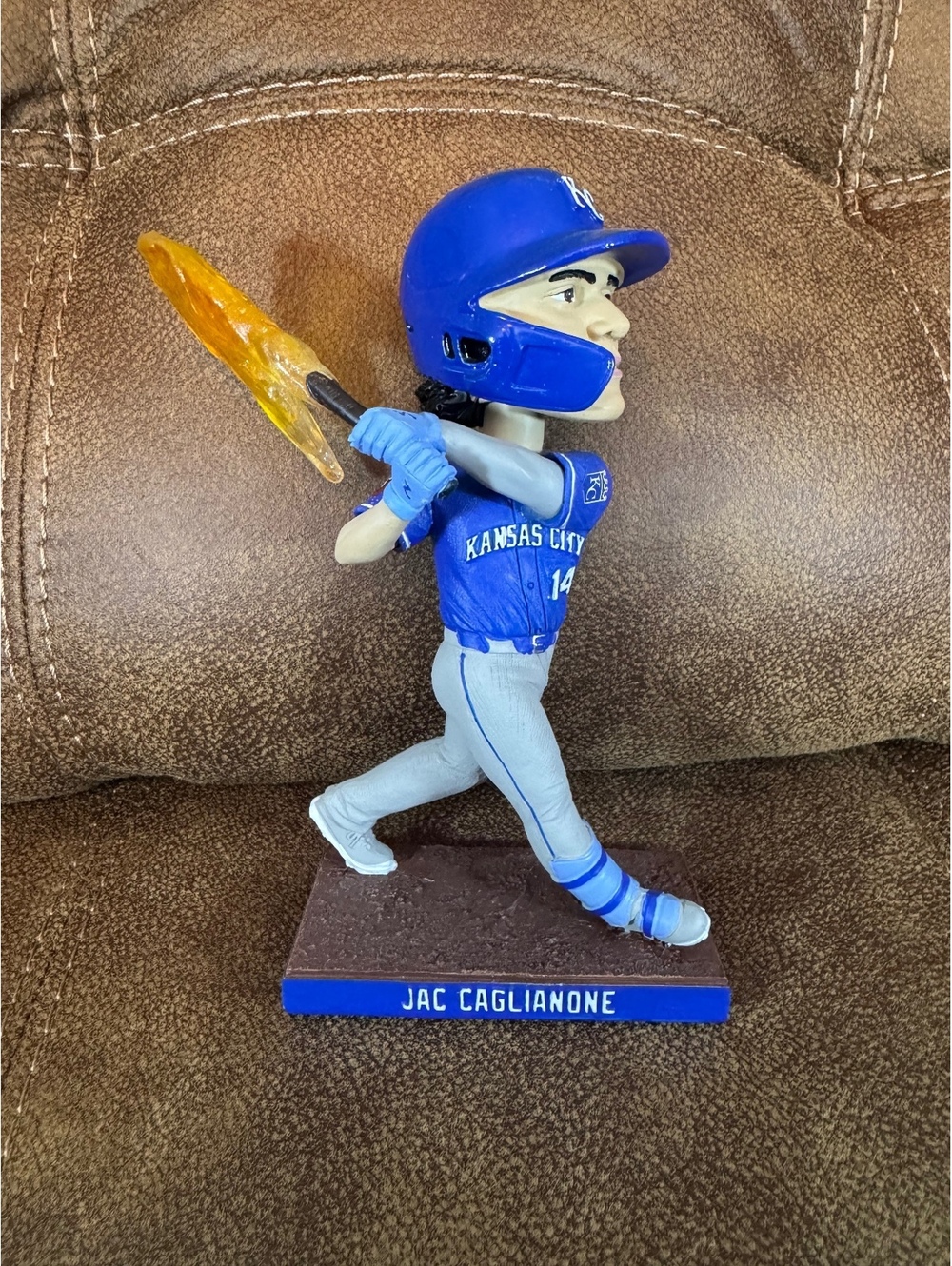 Kansas City Royals Jac Caglianone Blazin' Bat SGA Bobblehead Brand New In Box